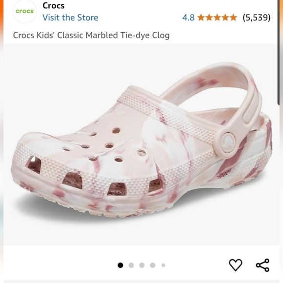 Crocs Toddler Classic Marbled Clog - Picture 2 of 5